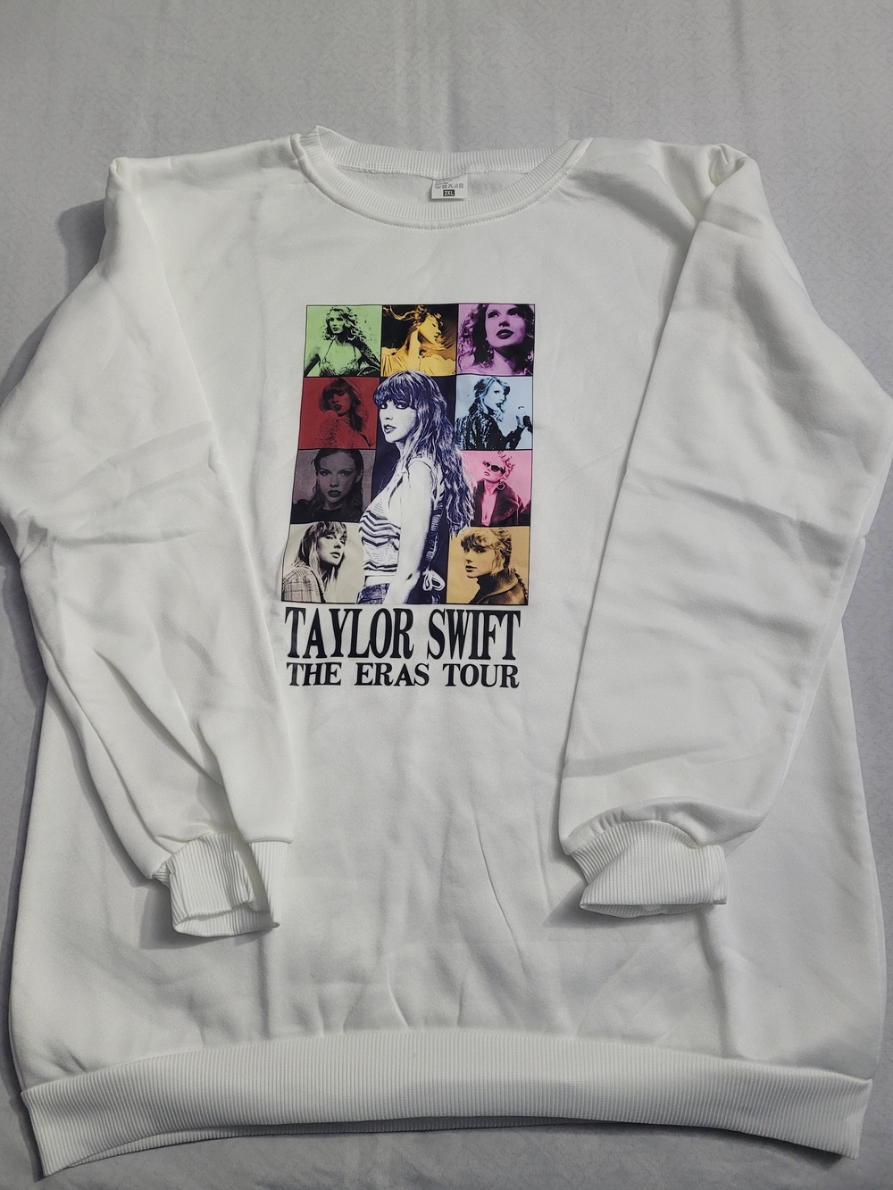 Taylor White Graphic Eras Tour Sweatshirt
